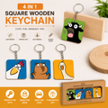 Customised Wooden Keychain